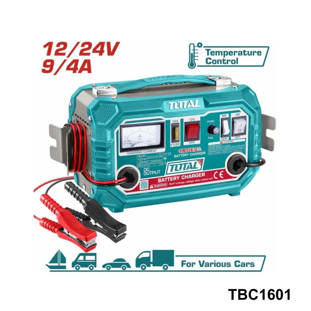 TOTAL chargeur de Batterie 12V 24v TBC1601