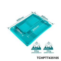 TOTAL ensemble de deux bacs a peinture TCHPTT435105