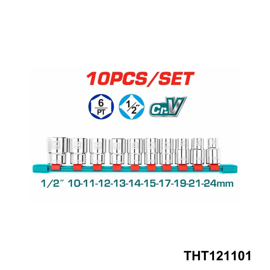 TOTAL jeu de douilles 1 2 THT121101