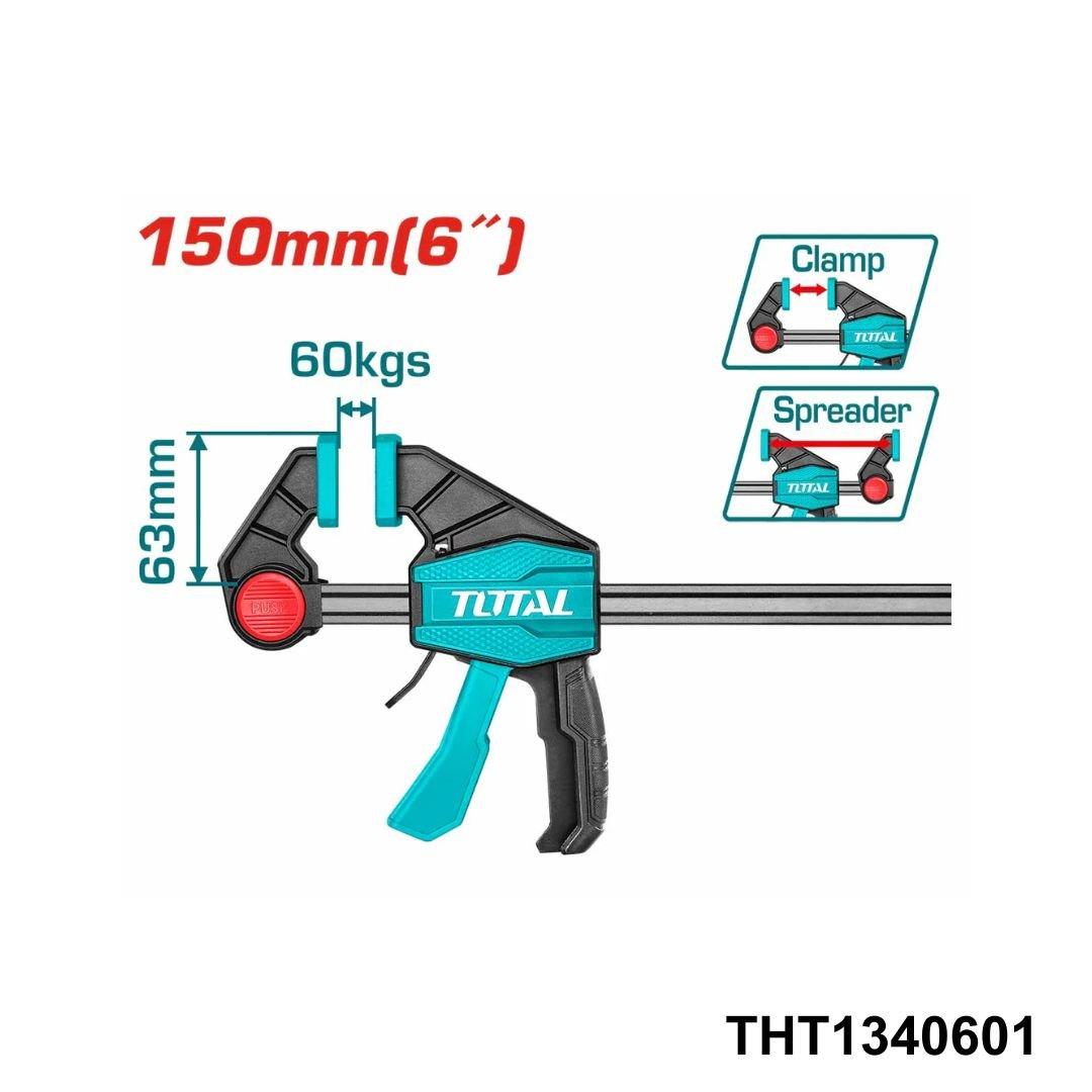 TOTAL serre joint a cliquet 6″ 63x150mm THT1340601
