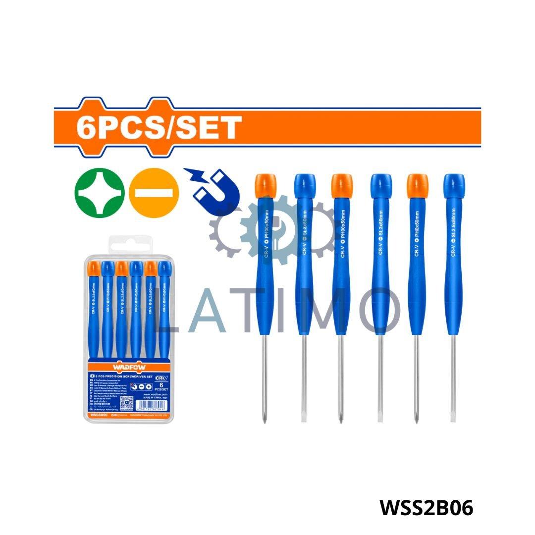 Wadfow jeu 6 tournevis précision WSS2B06