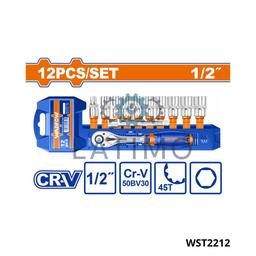 Wadfow jeu 12 cle a cliquet 1 2″ WST2212
