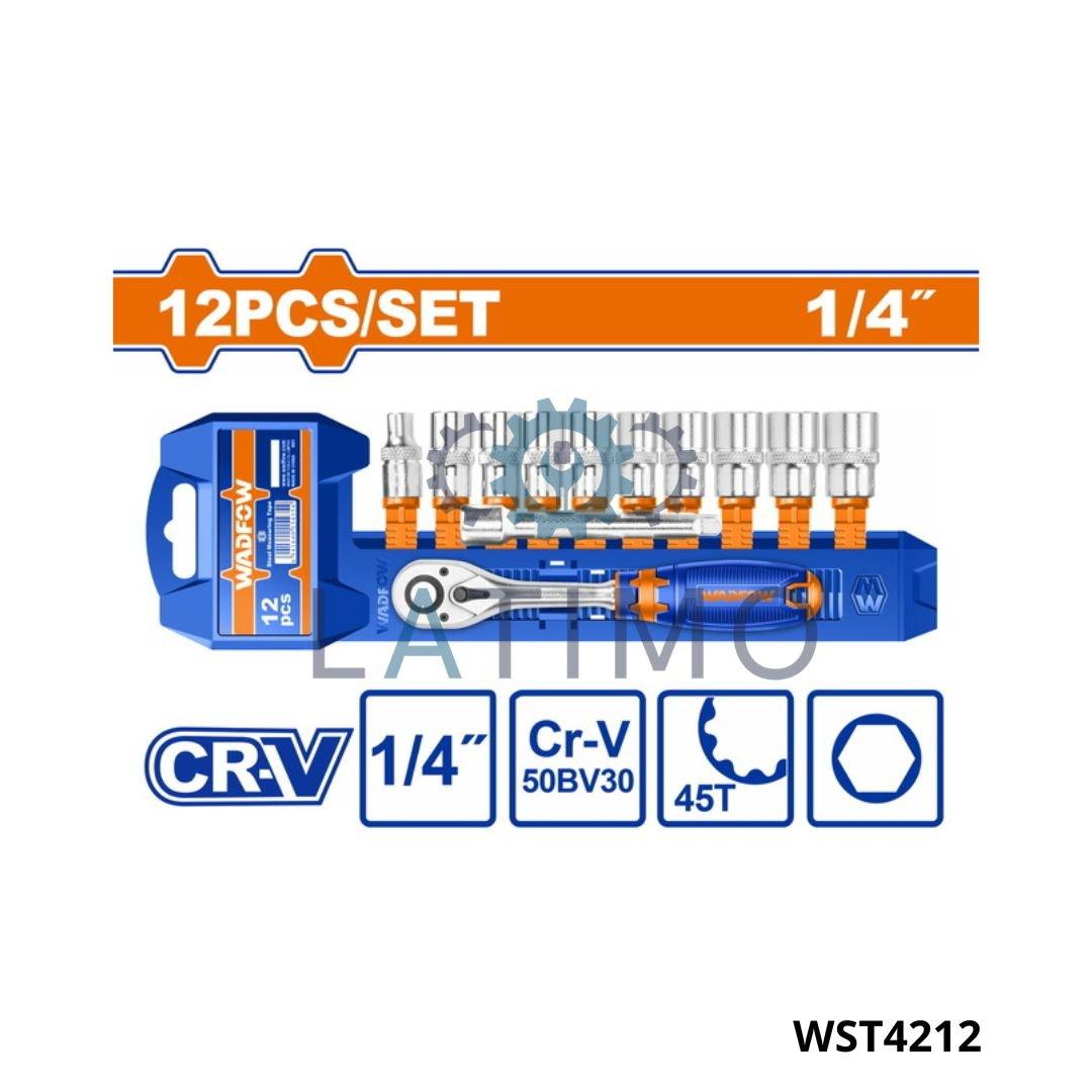 Wadfow jeu 12 cle a cliquet 1 4″ WST4212