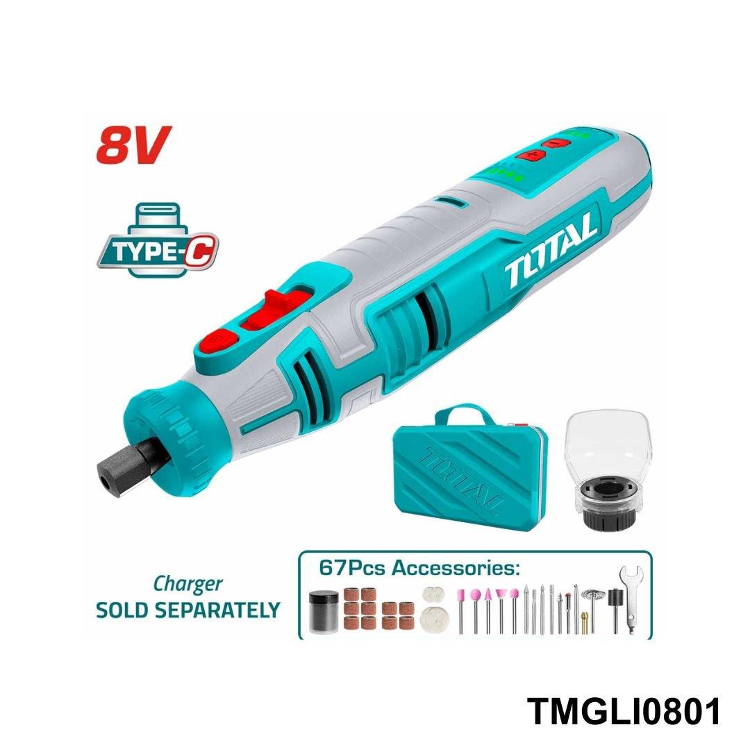 TOTAL Meuleuse sans fil 8v TMGLI0801