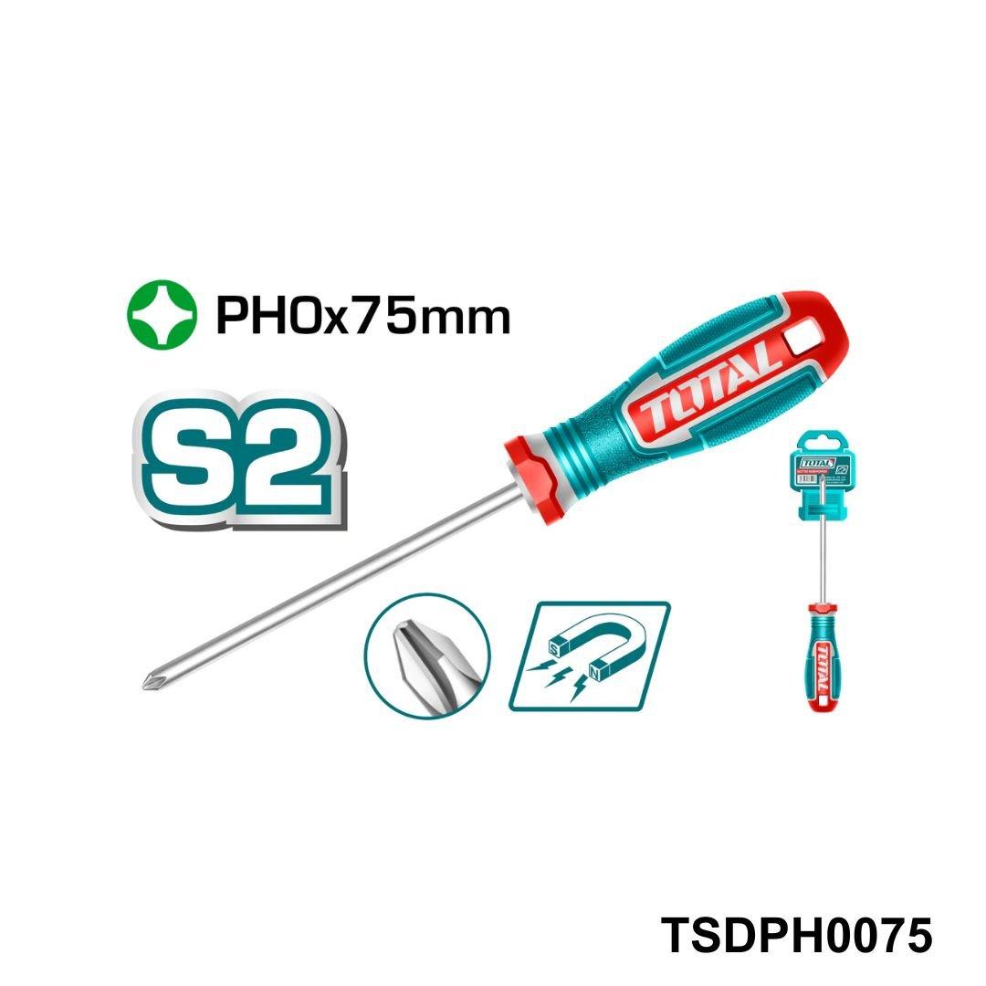 TOTAL tournevis ph0*75 americain TSDPH0075