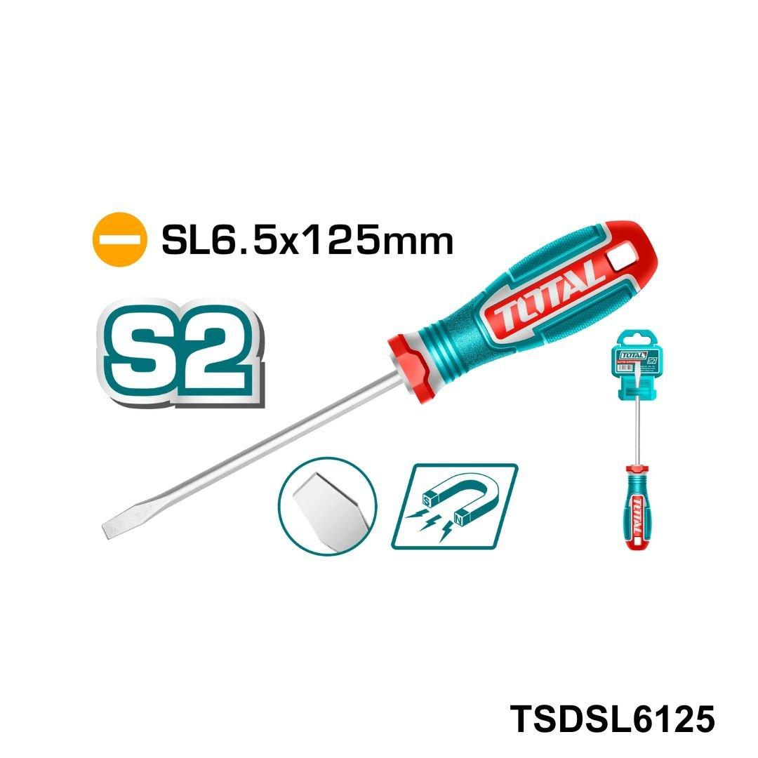TOTAL tournevis sl6.5*125 francais TSDSL6125
