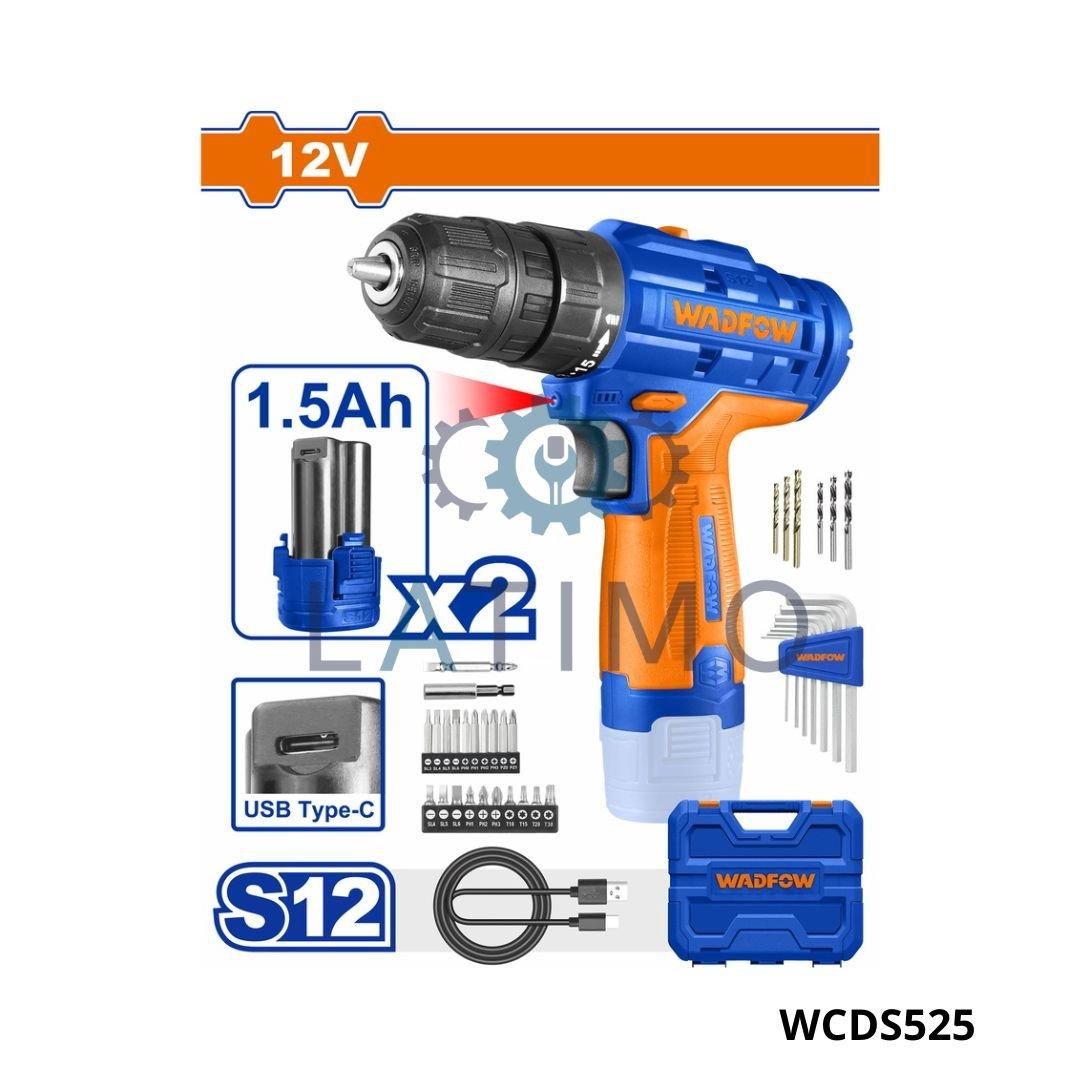 Wadfow visseuse perceuse 12v 1.5ah WCDS525