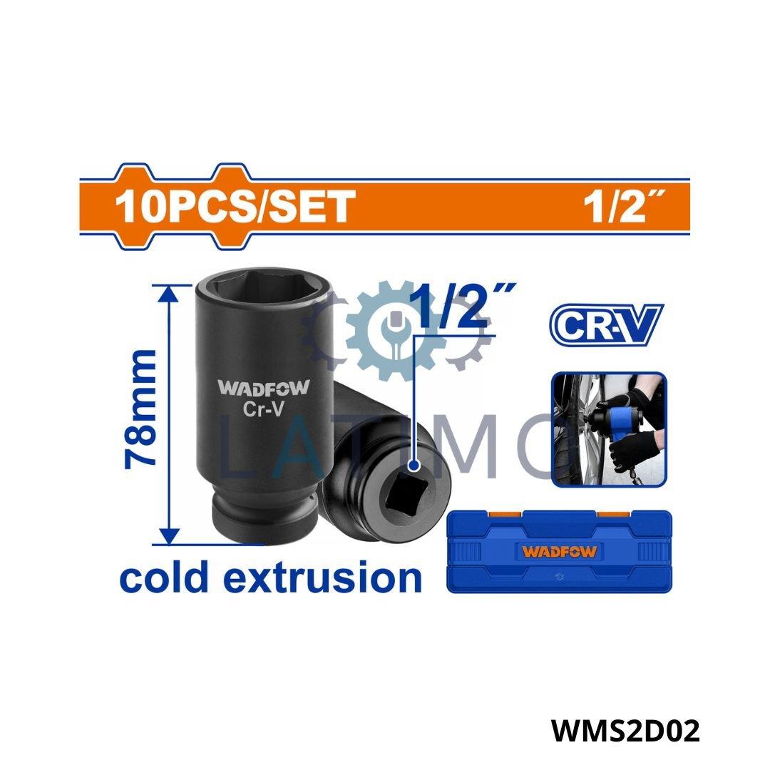 Wadfow jeu de 10 douilles long WMS2D02