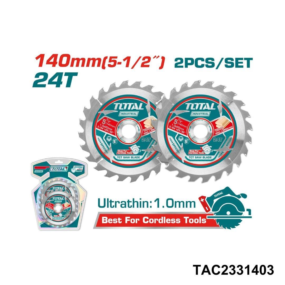 TOTAL disque bois 140mm 24t TAC2331403