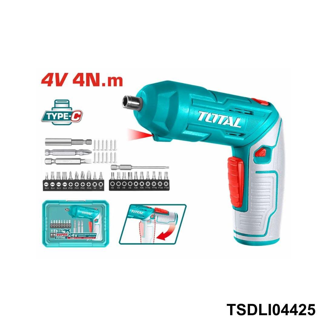 TOTAL tournevis 4nm sans fil 4v TSDLI04425