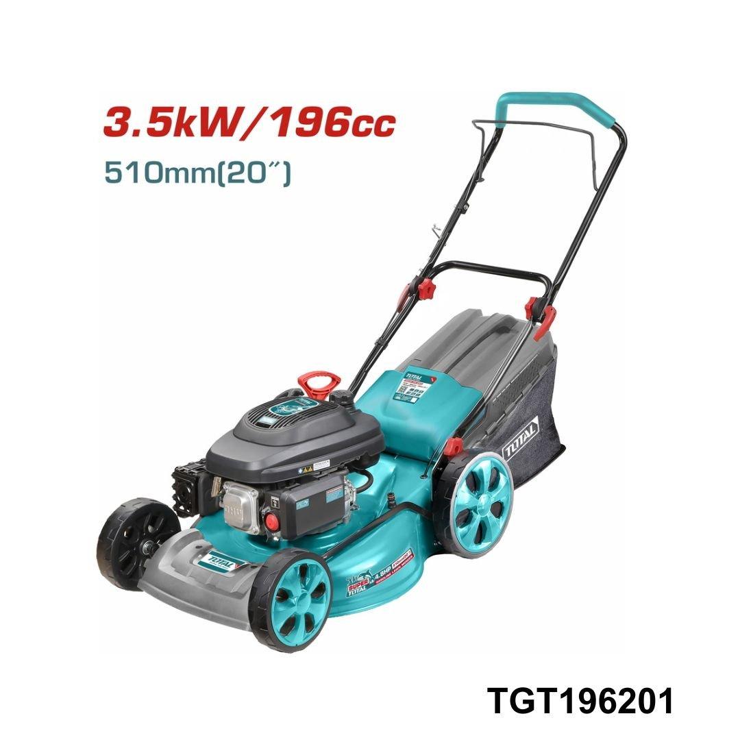 TOTAL tondeuse gazon essence 3.5kw 196cc TGT196201