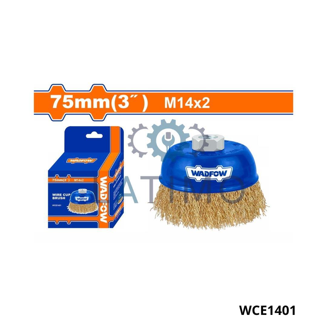 Wadfow Brosse mtq conique m14 75mm WCE1401