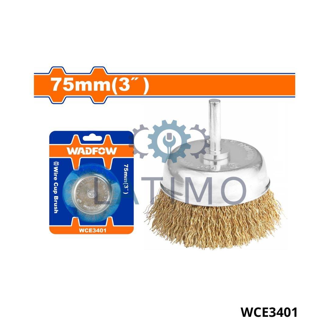 Wadfow Brosse mtq conique 75mm WCE3401