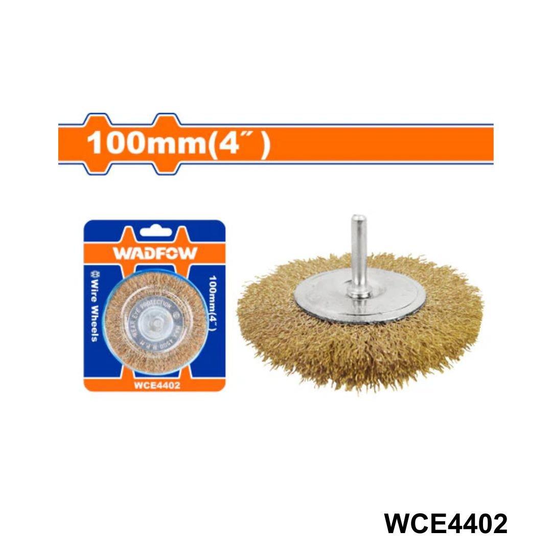 Wadfow Brosse mtq plate a tige 100mm WCE4402