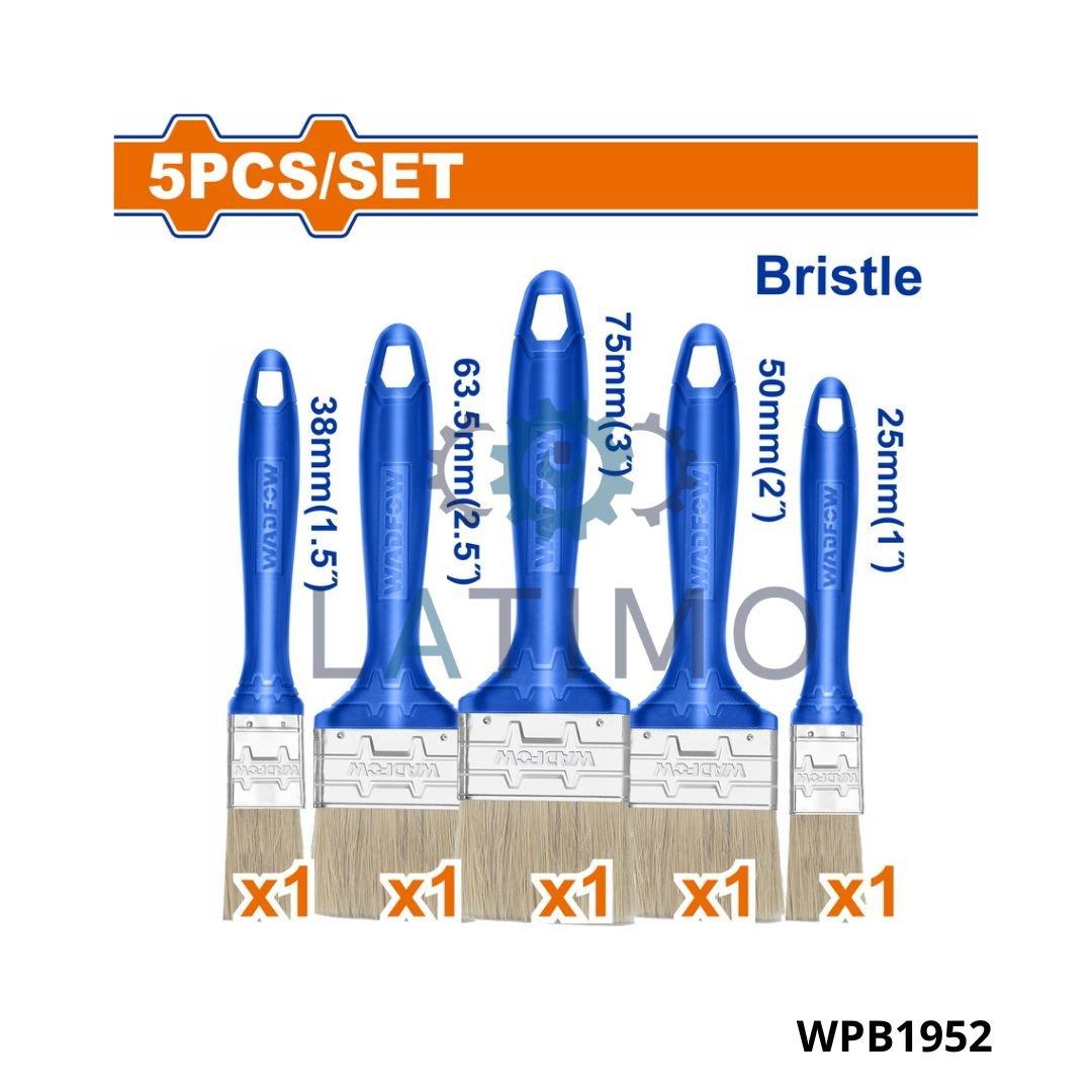 Wadfow Jeu 5 pinceaux plastique WPB1952