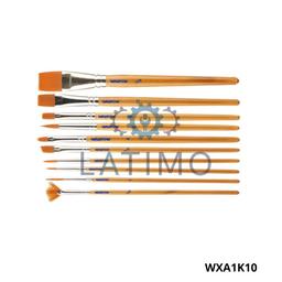 Wadfow Jeu 10 pinceaux a filet WXA1K10
