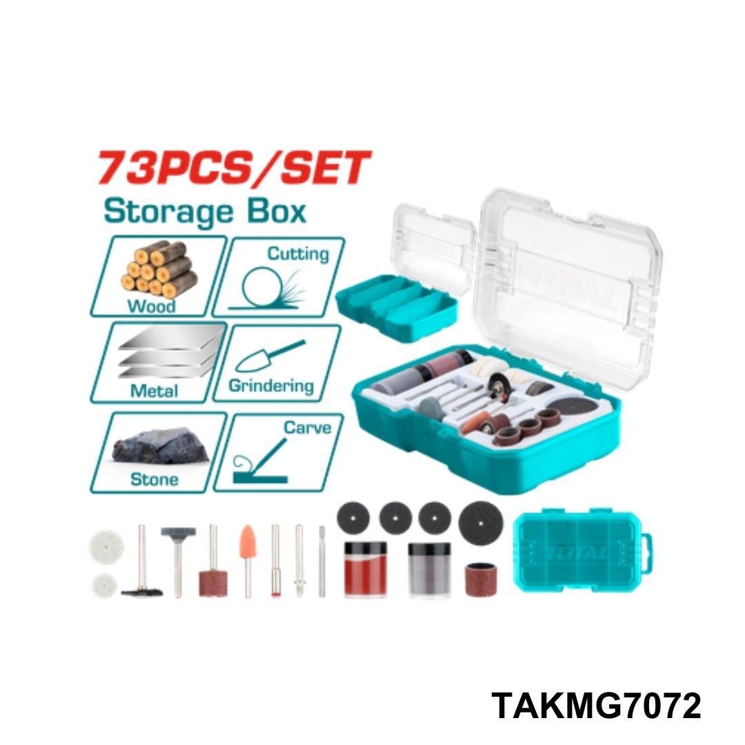 TOTAL Accessoires mini meuleuse m-f 73 pcs TAKMG7072