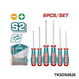 TOTAL JEU DE 6 TOURNEVIS DIVERS TKSDS0626