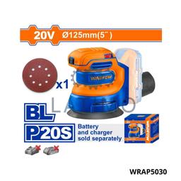 Wadfow Ponceuse orbital 20v sans batterie WRAP5030