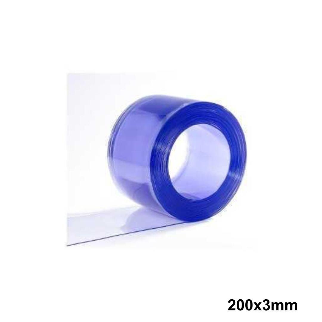 Laniere pvc transparent 200x3mm 1 metre lineaire