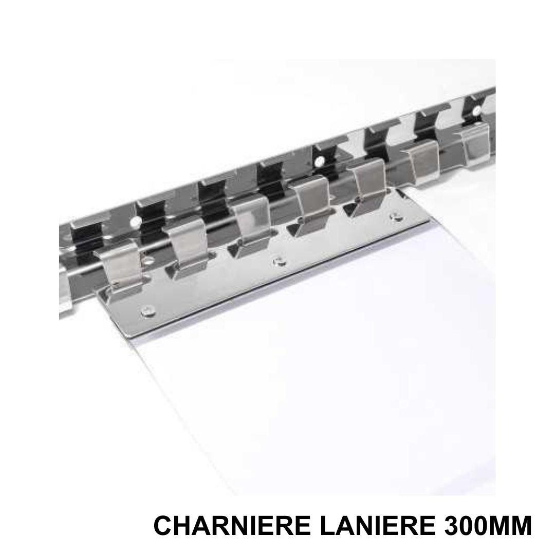 LATIMO Charnière inox rideaux lanière 300mm CH300I