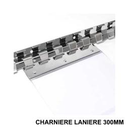 LATIMO Charnière inox rideaux lanière 300mm CH300I