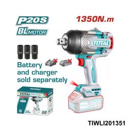 TOTAL Cle a choc 1350nm 3 4″ sans batterie sans chargeur TIWLI201351