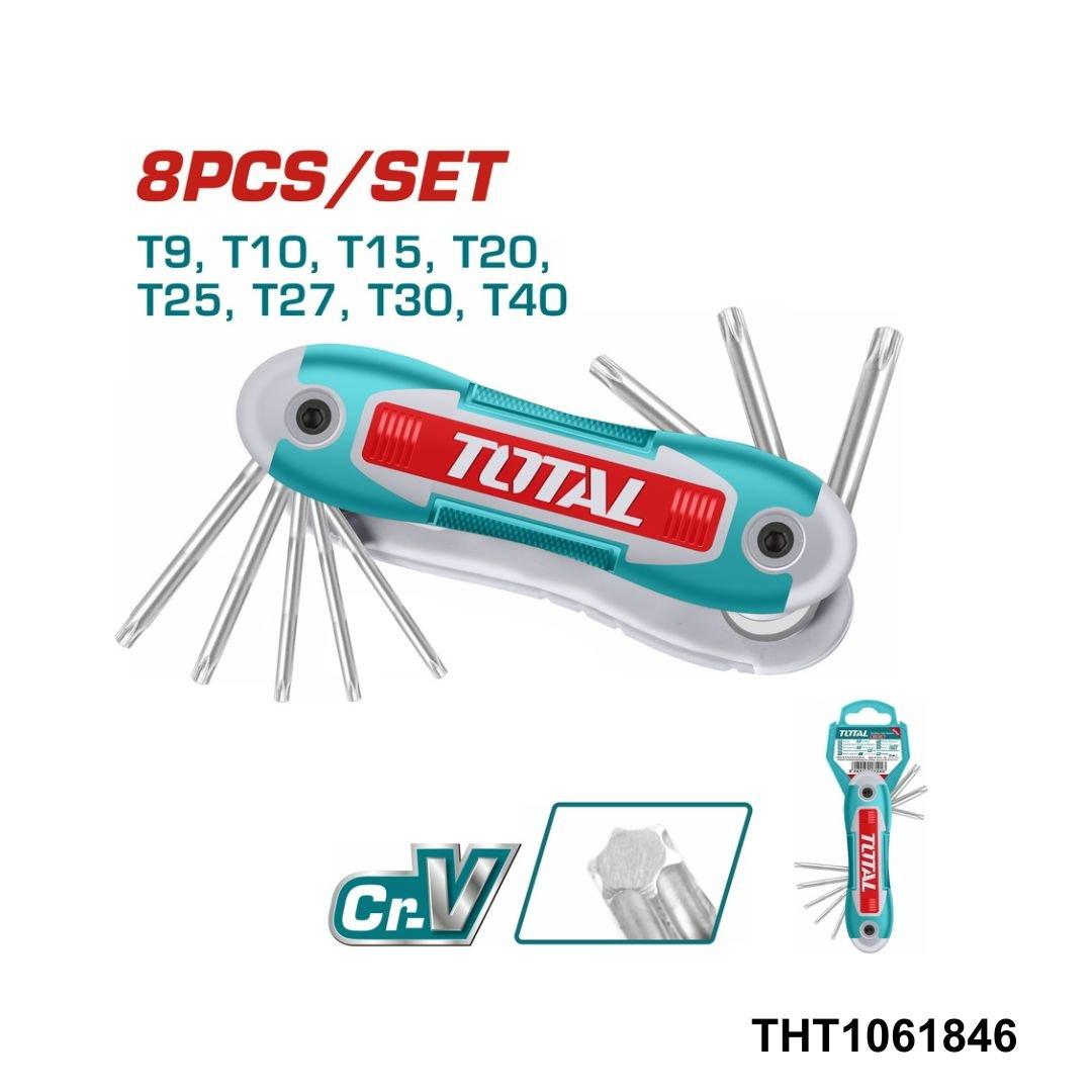 TOTAL Jeu 08 cle torx pliant 09-40 THT1061846