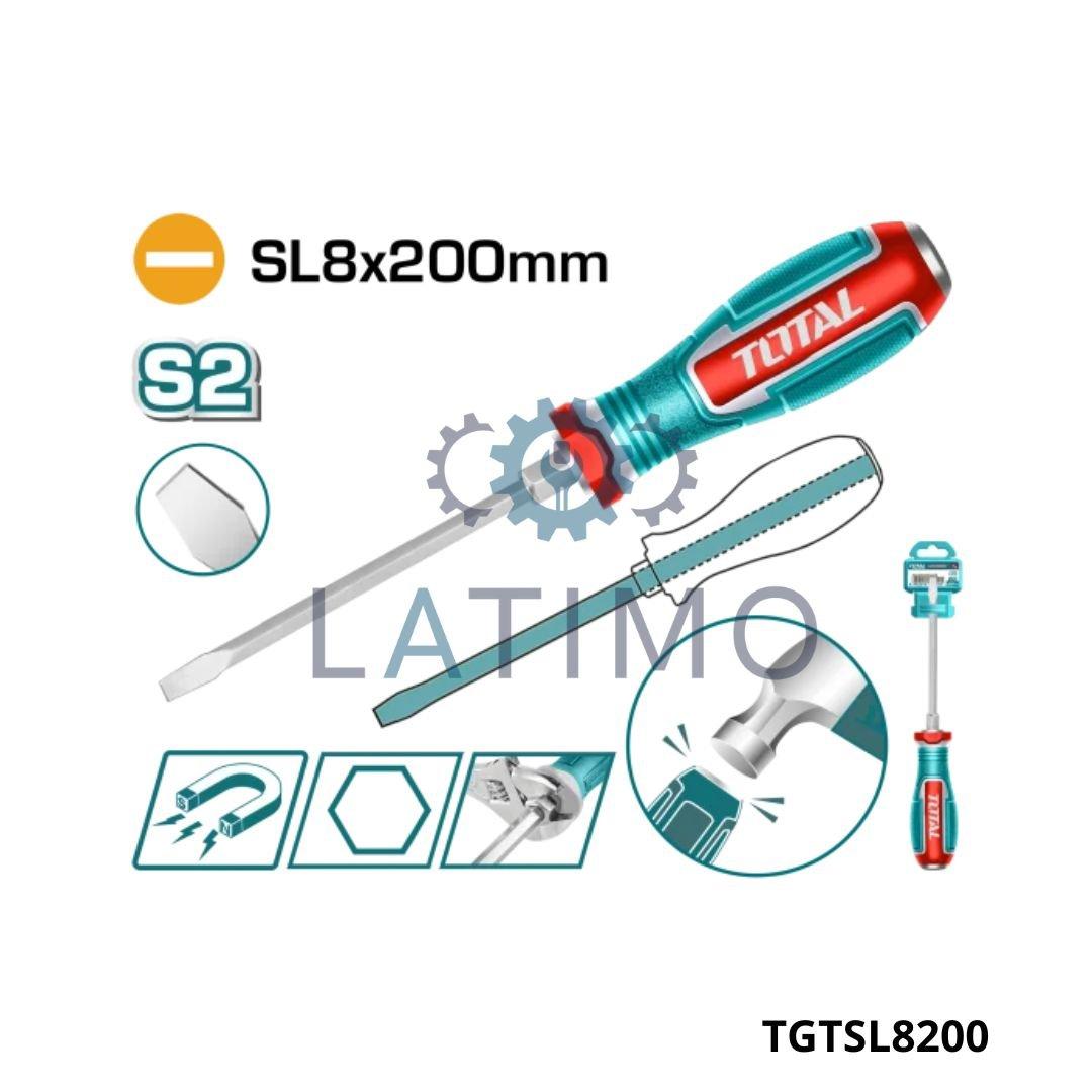TOTAL Tournevis sl 8×200 TGTSL8200