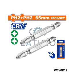 Wadfow Jeu 2 embouts ph2x65 crv WSV0K12
