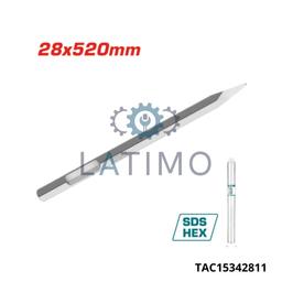 TOTAL Burin hex pointu 28x520mm TAC15342811