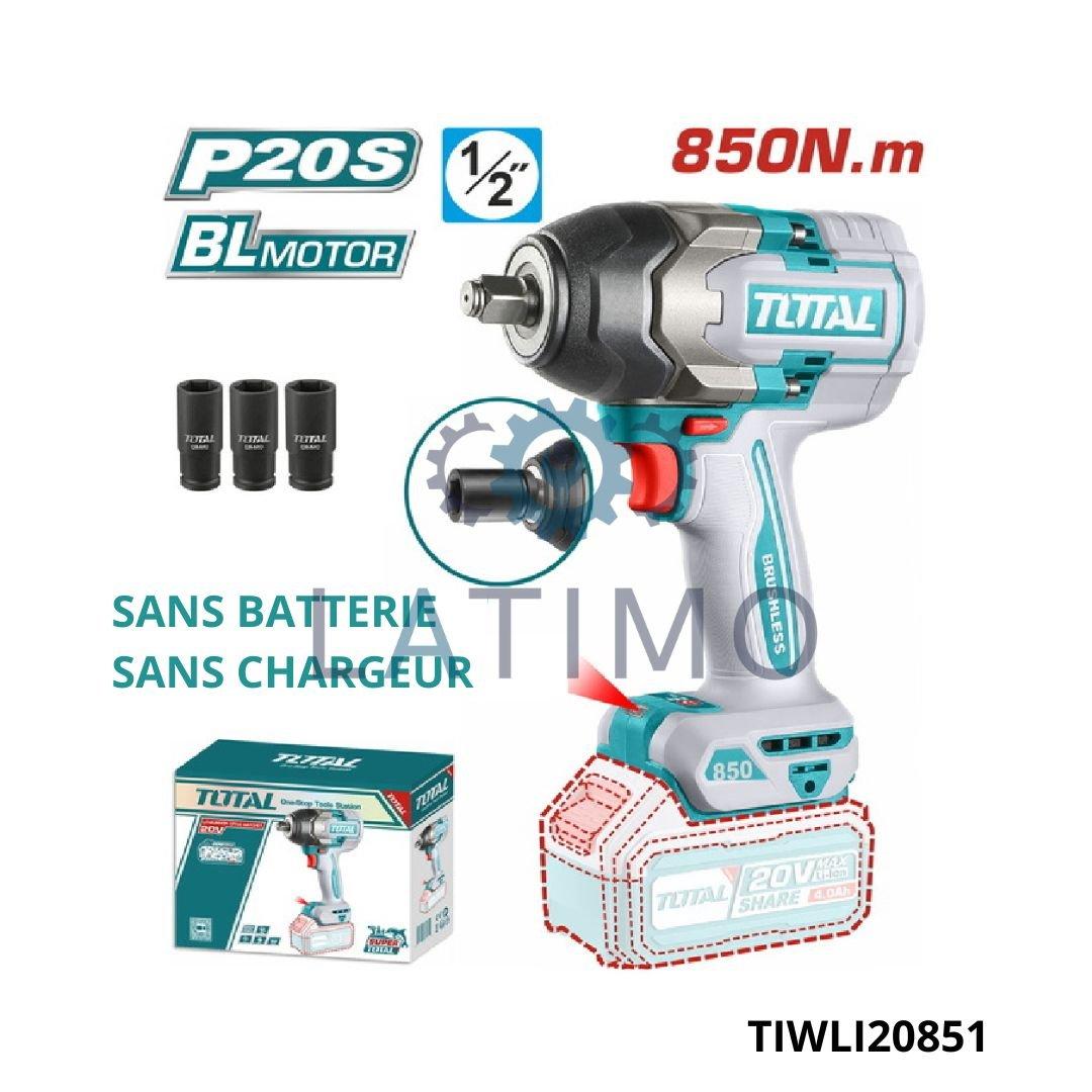 TOTAL Cle a choc 1 2 850nm sans batterie sans chargeur TIWLI20851
