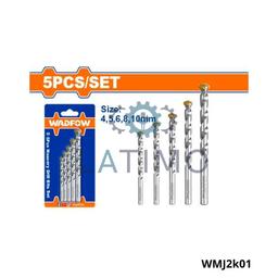 Wadfow Jeu 5 meches beton WMJ2k01