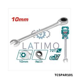 TOTAL Cle mixte a cliquet 10mm TCSPAR101