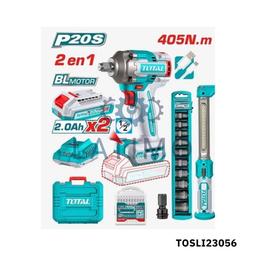 TOTAL Cle a choc 405nm sans fil 1 2 20v TOSLI23056