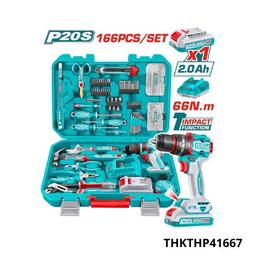 TOTAL Pack visseuse 20v 166 pcs THKTHP41667