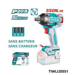 TOTAL Cle a choc 550nm sans batterie sans chargeur 1 2 TIWLI20551