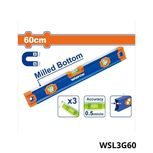 Wadfow Niveau d’au magnétique 60 CM WSL3G60