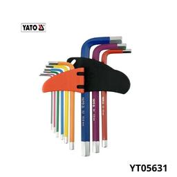 YATO Jeu de 9 cles mal hex 1.5-10mm s2 long YT05631