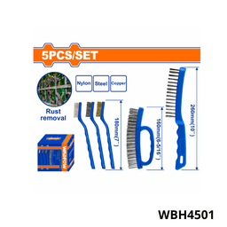 Wadfow Jeu de 5 brosses MTQ WBH4501