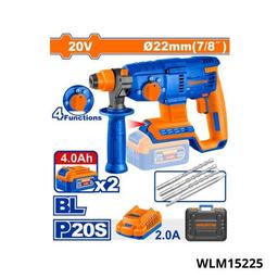 Wadfow Perforateur 20v 22mm + 4 accessoires WLM15225