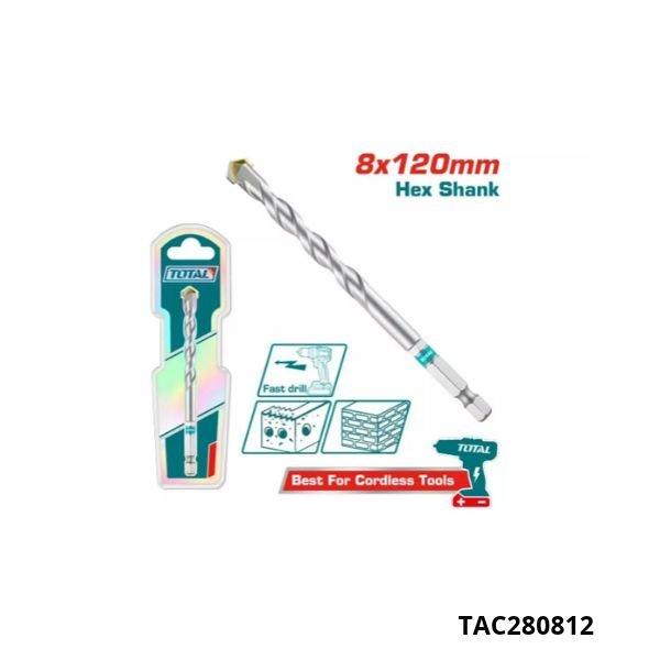 TOTAL Foret a beton 8x120mm TAC280812