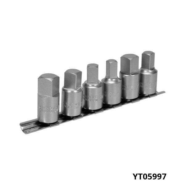 YATO Ensemble de 6 cles a manchon pour bouchon d’huile 3 8 YT05997