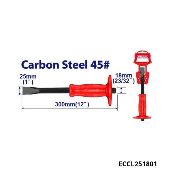 EMTOP Burin de macon plat 300mm ECCL251801