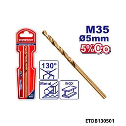 EMTOP Meche acier m35 hss 5mm ETDB130501