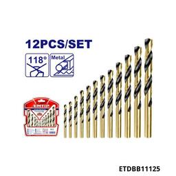 EMTOP Jeu de 12 forets metal hss 2-8mm ETDBB11125