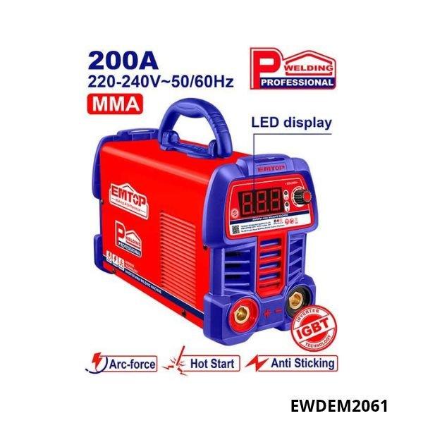 EMTOP Poste de soudure mma 200a pro + acc EWDEM2061