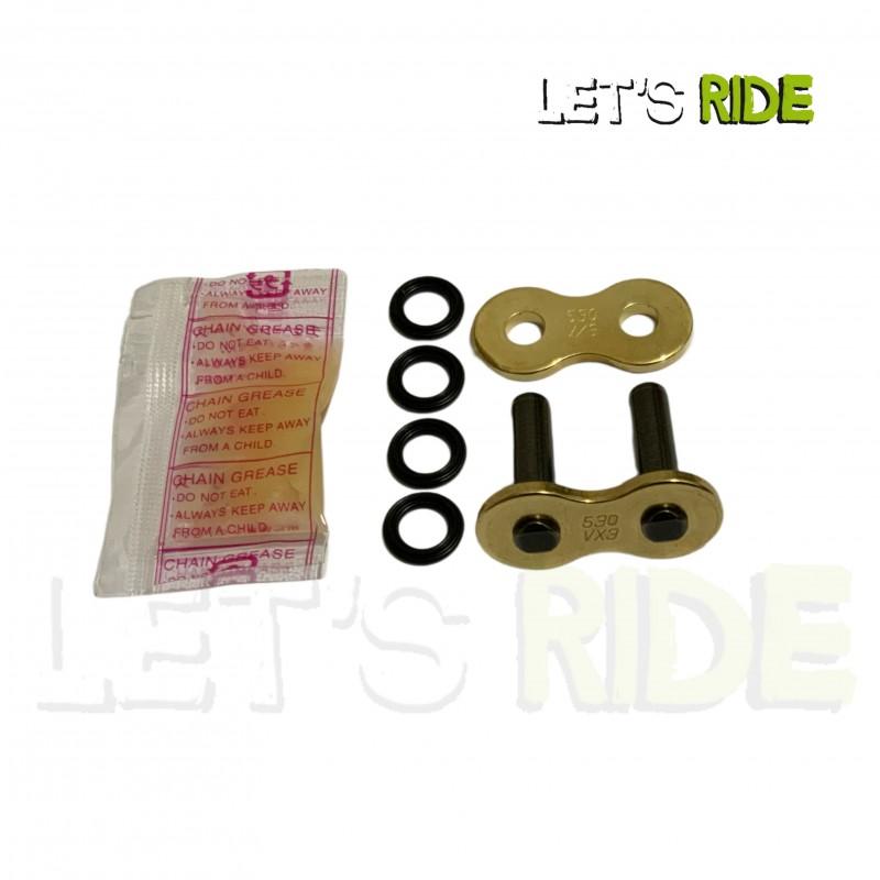 Attache chaine à riveter axe creux 530 VX3