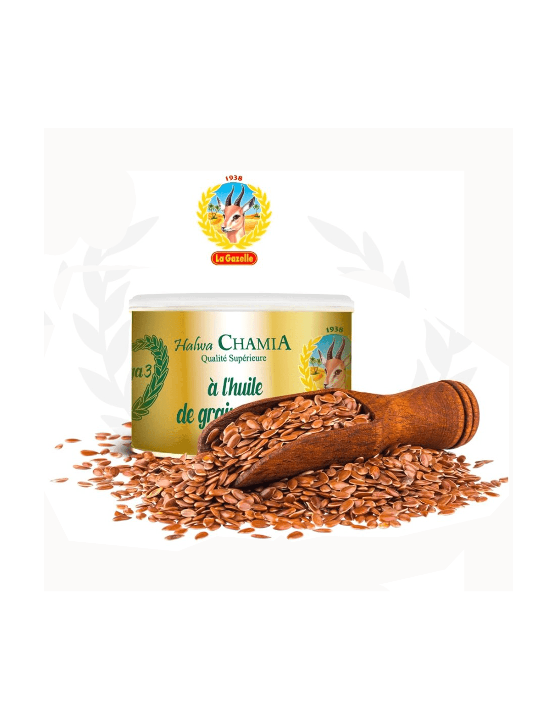 Halwa CHAMIA à l'huile de graines de lin 350 GR GAZELLE