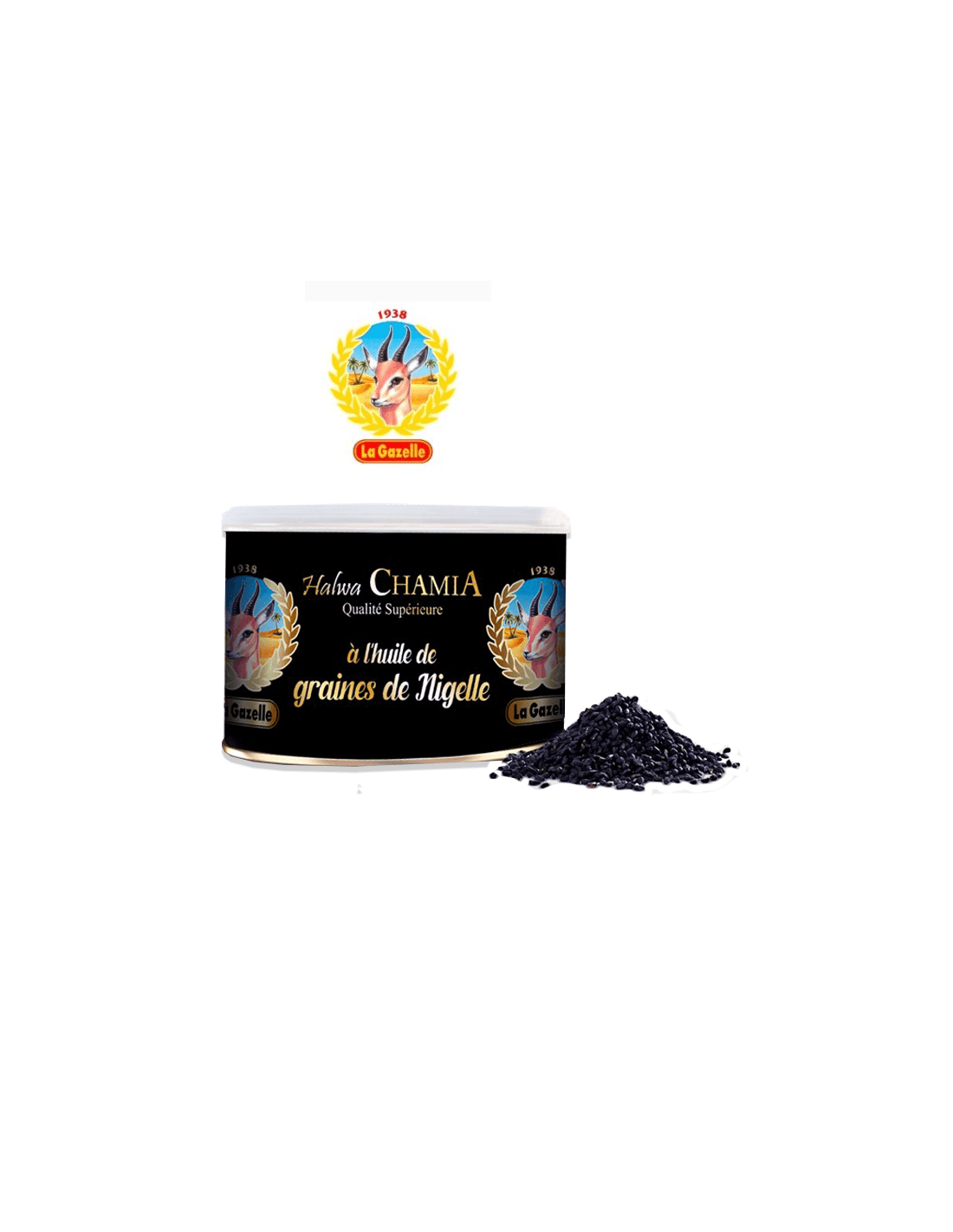 Halwa CHAMIA à l'huile de graines de nigelle 350 GR GAZELLE
